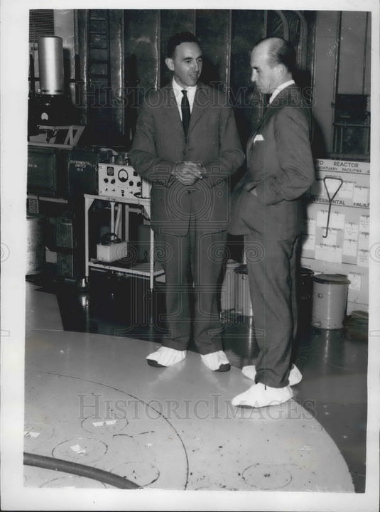 Press Photo Mr. R.F. Jackson &Admiral Lopez of Argentina - KSB08019- Historic Images