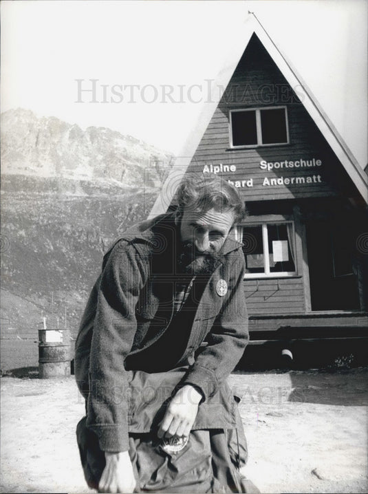 1976 Press Photo "Wilderness Survival Training" in Sweden with Mr. Martin Epp- Historic Images