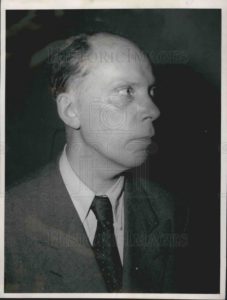 1953 Press Photo Dr Fritz Stubner Expelled From Union Of Independents Party- Historic Images