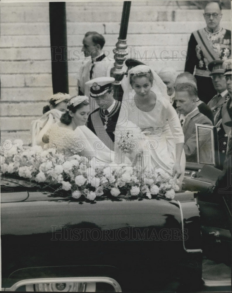 1959 Press Photo Prince Albert, Princess Paola - KSB10527