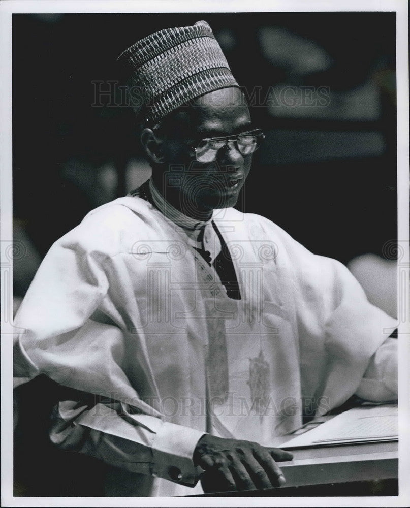 Press Photo President Shehu Shagari of Nigeria - KSB11197- Historic Images