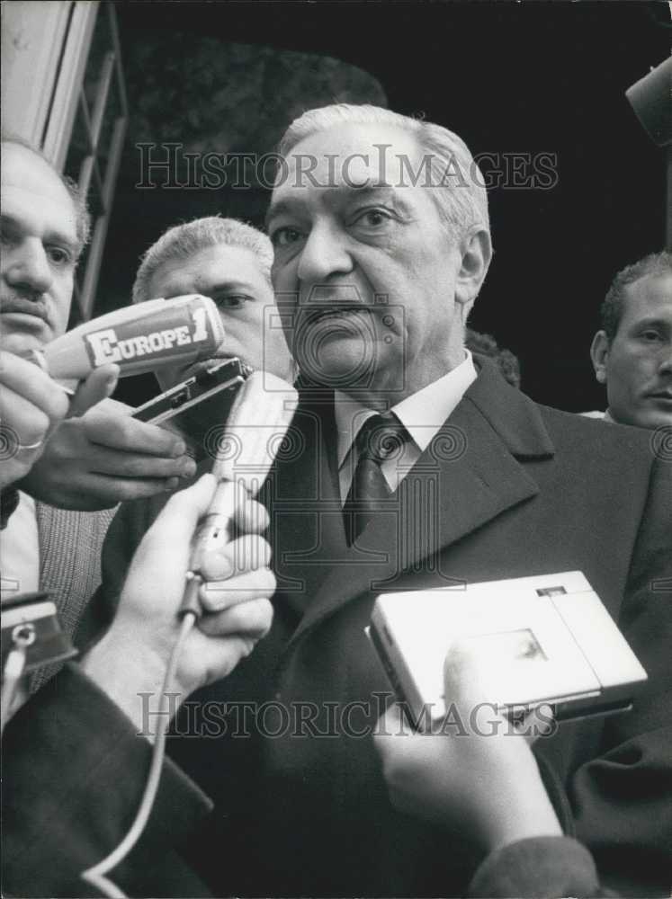 1980 Press Photo Egypt&#39;s Prime Minister Mustafa Khalil in Paris - KSB12505- Historic Images