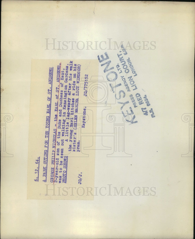 1964 Press Photo George Philip Nicholas, Earl of St Andrews - KSB14815
