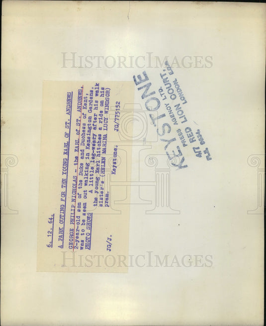 1964 Press Photo George Philip Nicholas, Earl of St Andrews - KSB14815