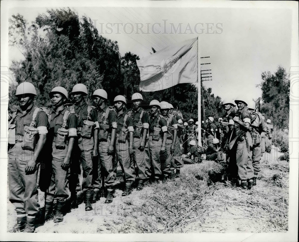 1956 Press Photo United Nations Security Force In Egypt - KSB19301