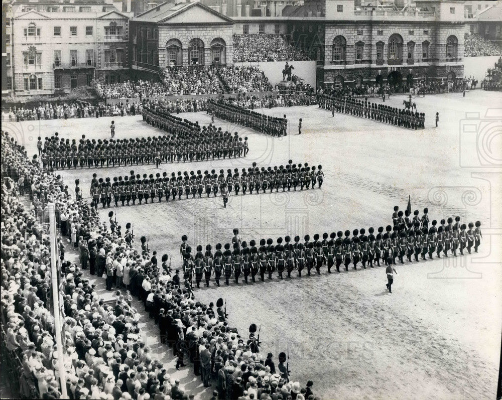 1963 Press Photo Trooping of the Colour Ceremony in Horse Guards Parade