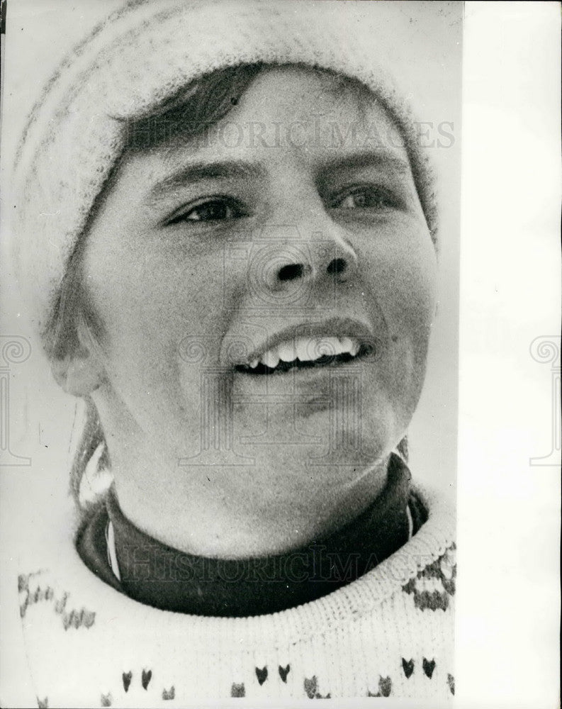 1972 Press Photo French Alpine Skier Annie Famose Banned From Games - KSB24723