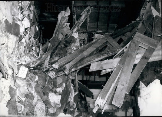 1959 Press Photo Wreckage from gas explosion in Dortmund - KSB29795