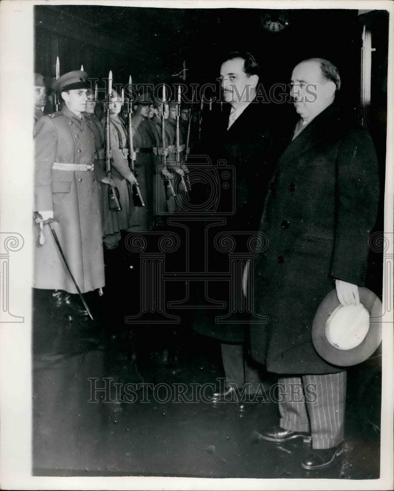 1953 Press Photo Turkish Foreign Minister Visits Belgrade - KSB36401