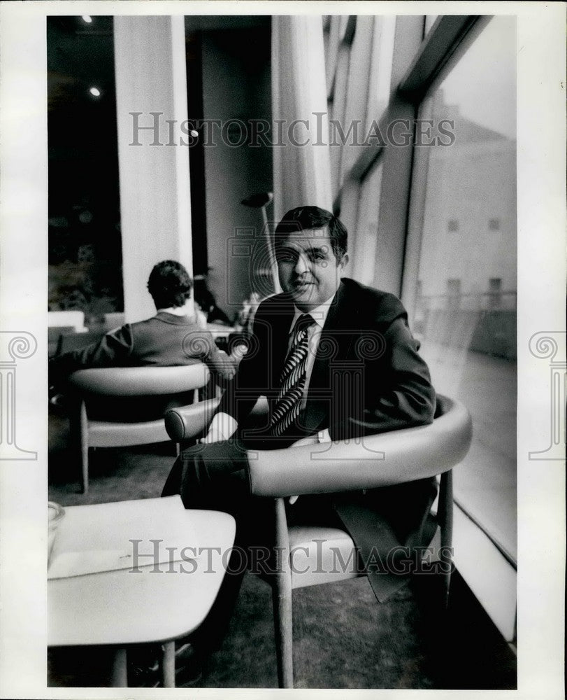 1976 Press Photo Basel Amin Agl, P.L.O representative, at the United Nations- Historic Images