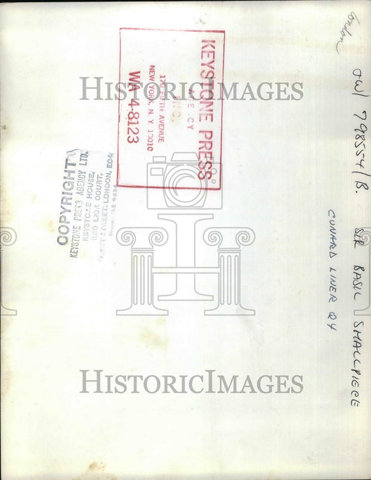 Press Photo Sir Basil Smallpiece - KSB38793