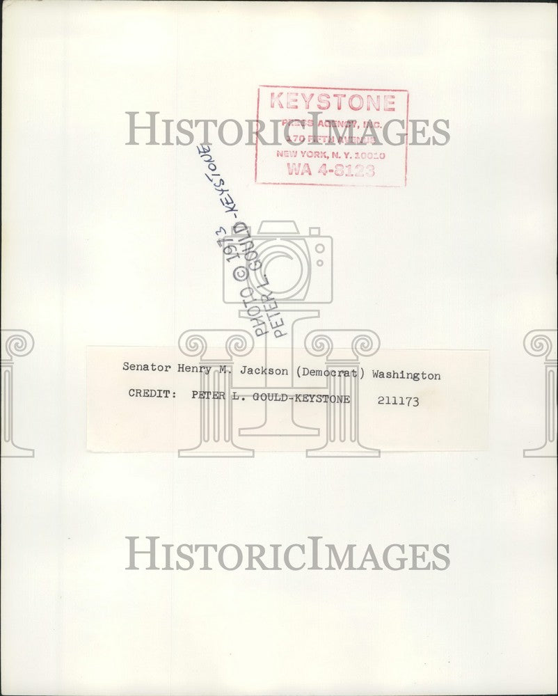 1973 Press Photo Senator Henry M. Jackson - KSB40889