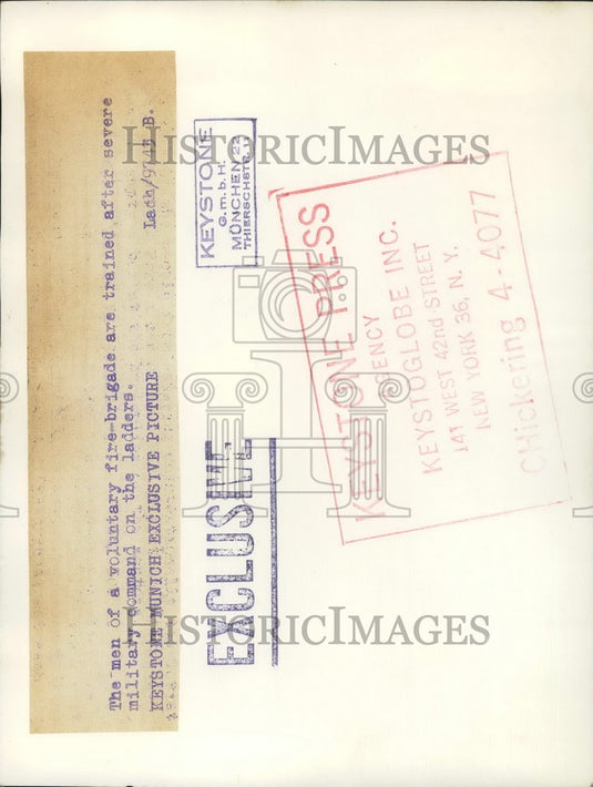 Press Photo Fire brigade training - KSB42119