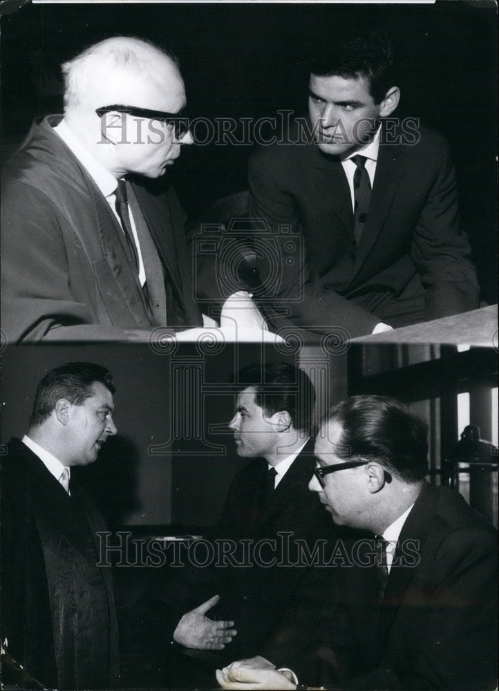1965 Press Photo Rudolf Hessler, Josef Zinkl, Peter Wittinger, Seidel