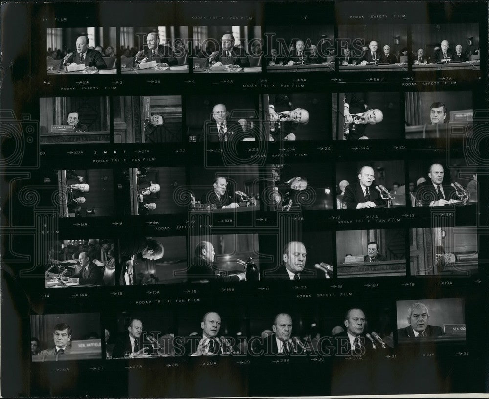 1973 Press Photo Gerald Ford at Confirmation Hearings - KSB43727