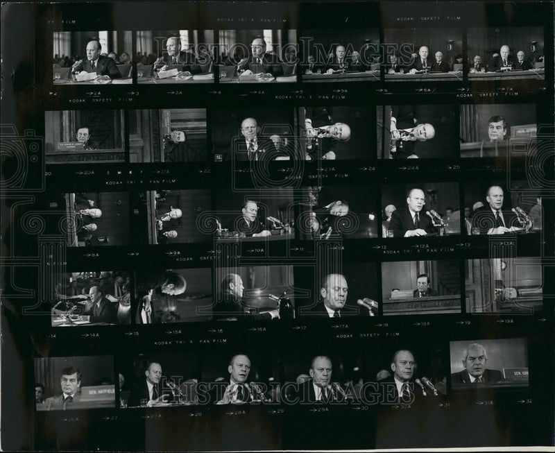 Load image into Gallery viewer, 1973 Press Photo Gerald Ford at Confirmation Hearings - KSB43727
