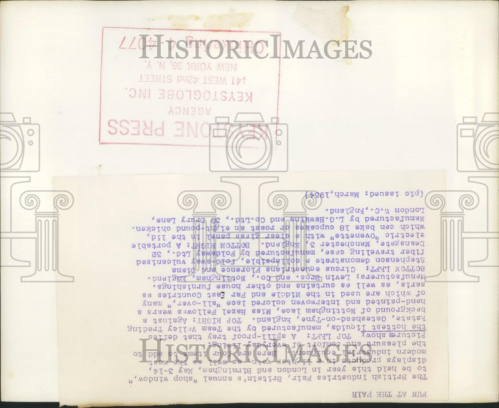 1954 Press Photo The British Industries Fair - KSB44083