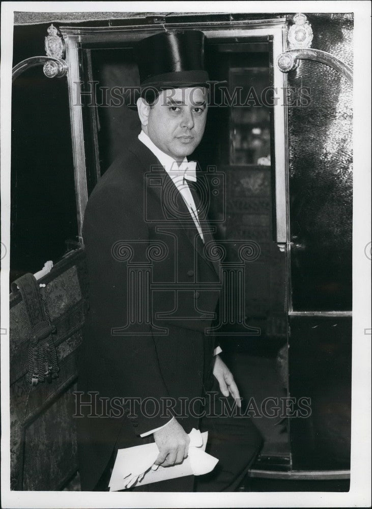 Press Photo Senor Bergio Rojas Santamarina, Cuban Ambassador To London