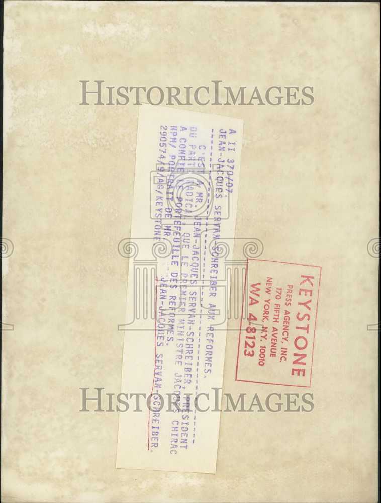 Load image into Gallery viewer, 1974 Press Photo Jean-Jacques Servan-Schreiber, French Radical Party President

