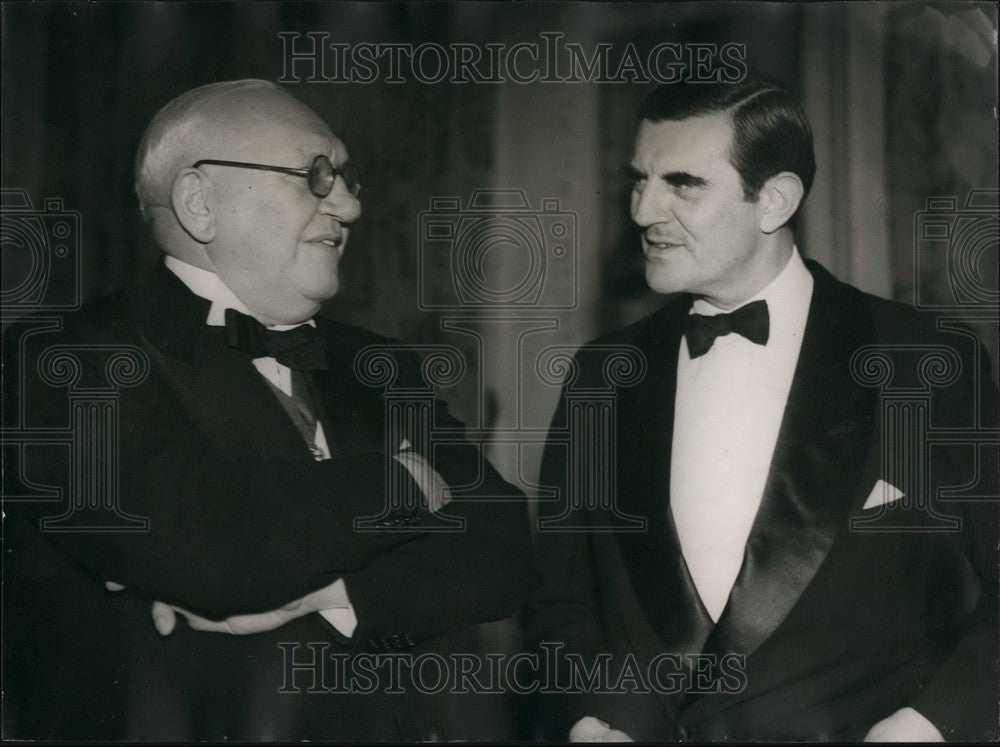 1946 Press Photo Lord Mayor Of London &amp; John Winant, U.S. Ambassador - KSB50877- Historic Images