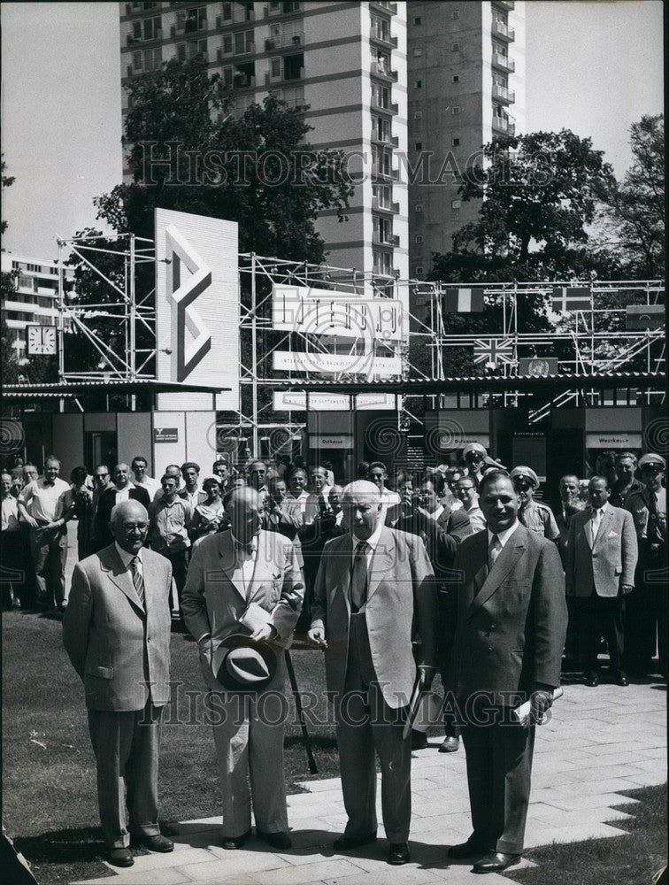1957 Press Photo International Building-Exhibition in Germany - KSB54543
