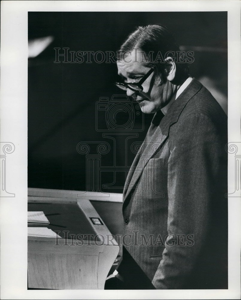 1976 Press Photo British Foreign Sec. Anthony Crosland at UN Gen. Assembly- Historic Images