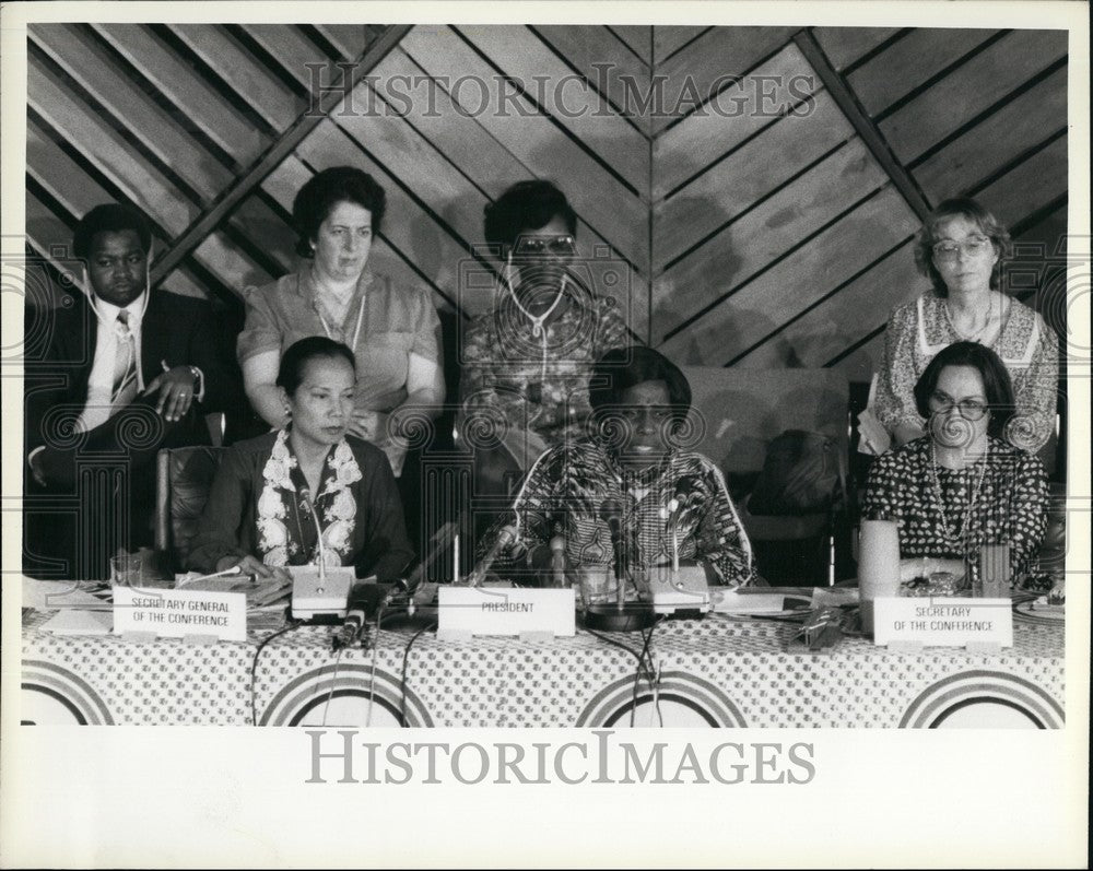 1985 Press Photo Conference on United Nations Women in Nairobi - KSB59915