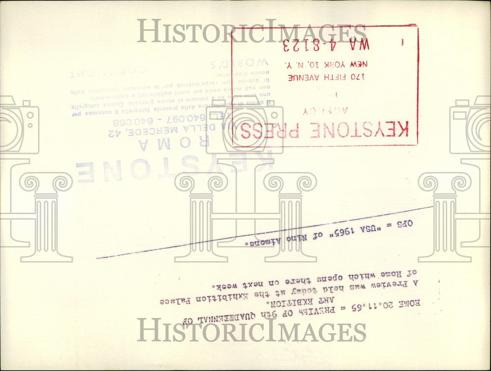 1965 Press Photo "USA 1965" By Nino Aimone - KSB61037