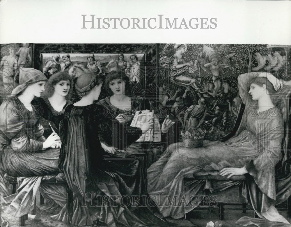 1971 Press Photo 33k Bid On Burne Jones "laus Veneris By London Dealers