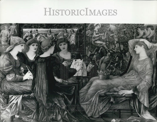 1971 Press Photo 33k Bid On Burne Jones "laus Veneris By London Dealers