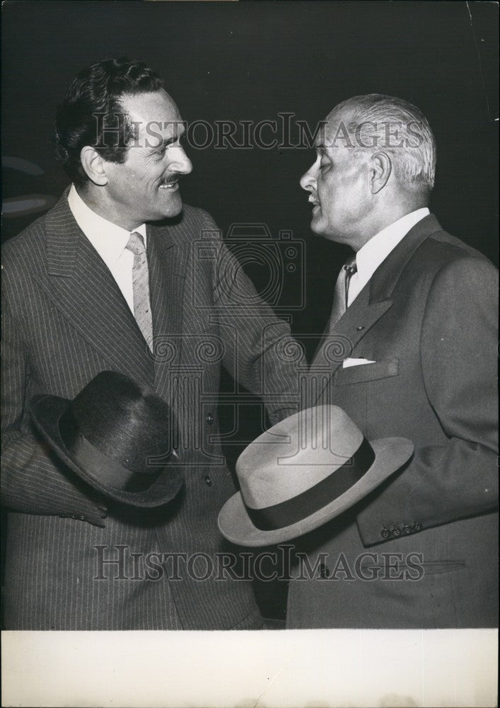 Load image into Gallery viewer, 1956 Press Photo ir Anthony Eden and M. Guy Mollet - KSB68157
