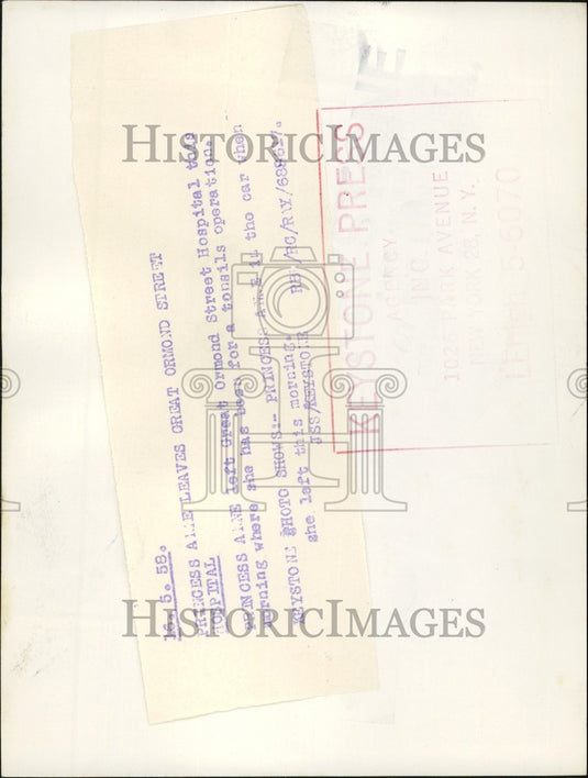 1958 Press Photo Princess Anne - KSB71169
