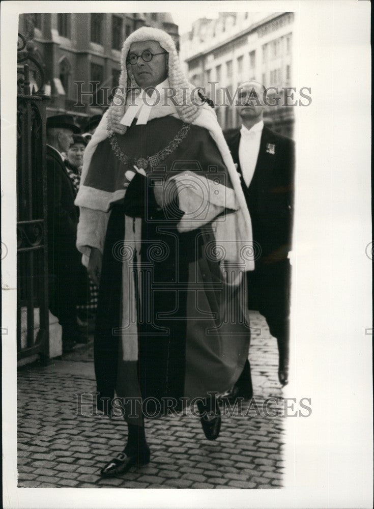 1958 Press Photo Lord parker, Michaelmas Law Term Service - KSB73253- Historic Images