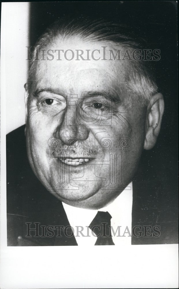 1974 Press Photo M. Alain Poher, The Senate President Of France - KSB75249- Historic Images