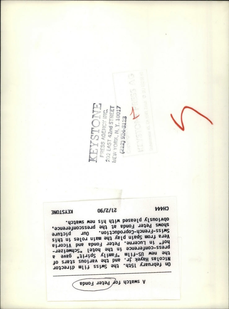 1990 Press Photo Actor Peter Fonda