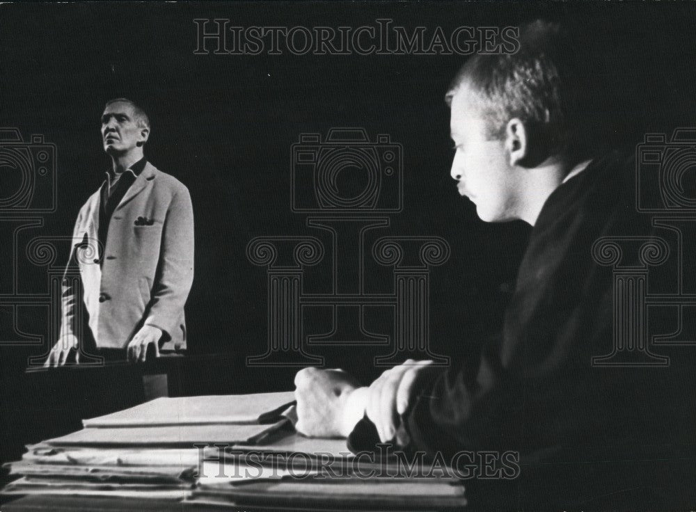 1965 Press Photo Peter Weiss&#39; play Die Ermittlung - KSG06689
