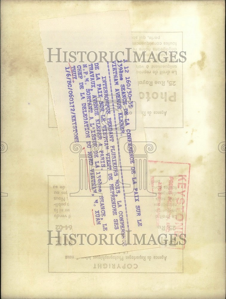 Load image into Gallery viewer, 1972 Press Photo Xuan Thuy - KSK05383
