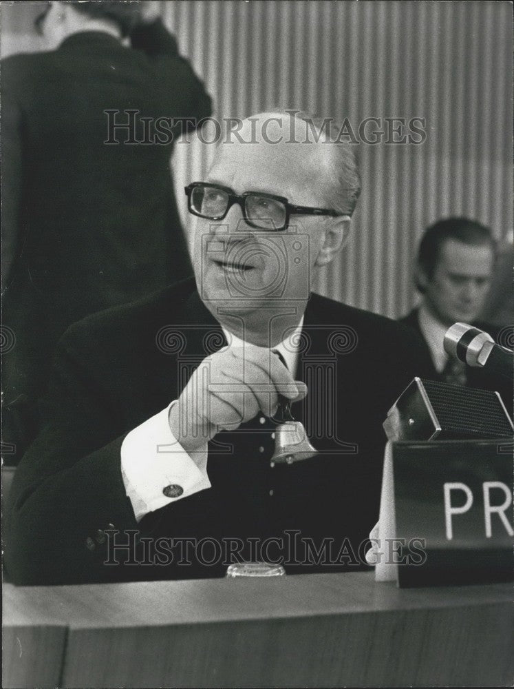 Load image into Gallery viewer, 1973 Press Photo Swedish Minister of Agriculture Ingemund Bengtsson - KSK07297
