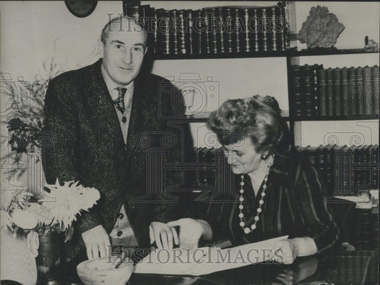 1964 Press Photo Mayor of Moliere-sur-l'Alberte: Madame Claire Ferrie