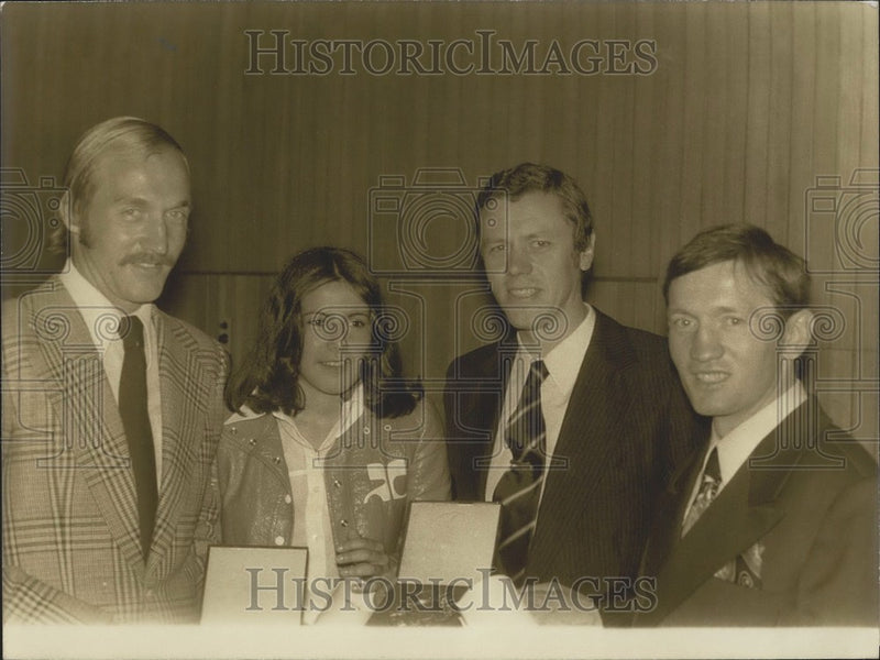 Load image into Gallery viewer, 1973 Press Photo UNESCO's Fair Play Award Recipients
