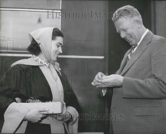 1957 Press Photo Secretary of Defense McElroy in Munich.