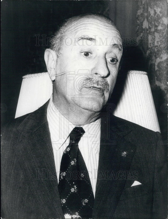 1975 Press Photo Spain's Alexandro Rodrigues de Valcarcel