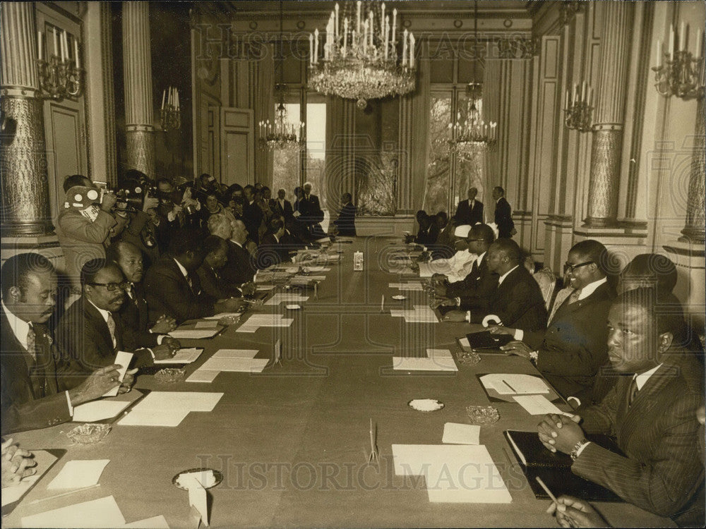 1973 Press Photo The Conference of Francophone Africa at Paris