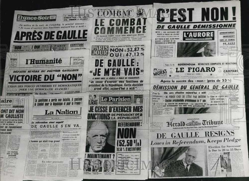 Load image into Gallery viewer, 1959 Press Photo General de Gaulle Gives Television Address
