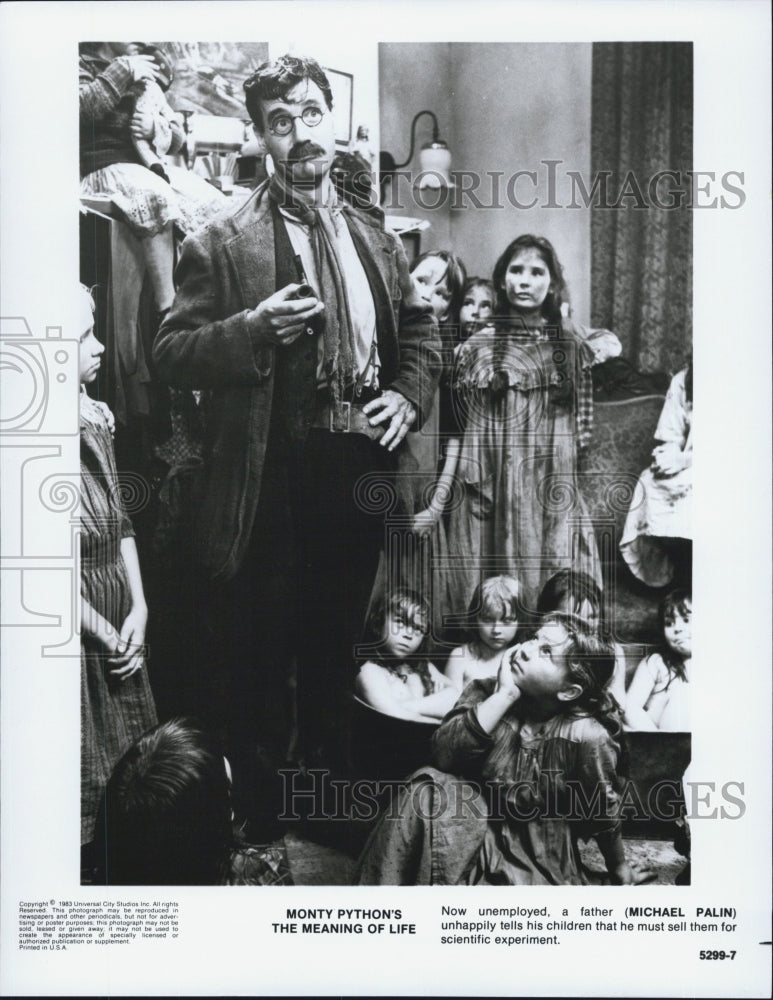 1983 Press Photo Michael Palin In Movie &quot;Monty Python&#39;s The Meaning Of Life&quot;- Historic Images