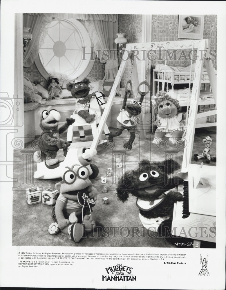 1984 Press Photo The Muppet Babies In Movie &quot;The Muppets Take Manhattan&quot;- Historic Images