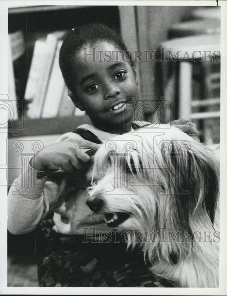 1986 Press Photo Keshia Knight Pulliam in &quot;The Cosby Show&quot;.- Historic Images