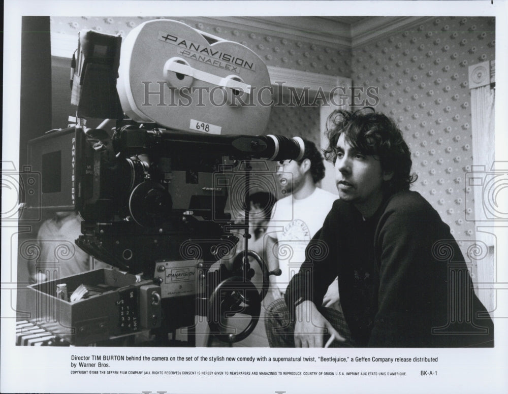 1985 Press Photo Director Tim Burton of &quot;Beetjuice&quot;.- Historic Images