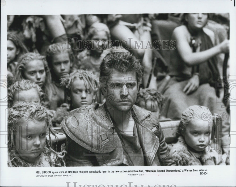 1985 Press Photo Mel Gibson in &quot;Mad Max Beyond Thunderdome&quot;.- Historic Images