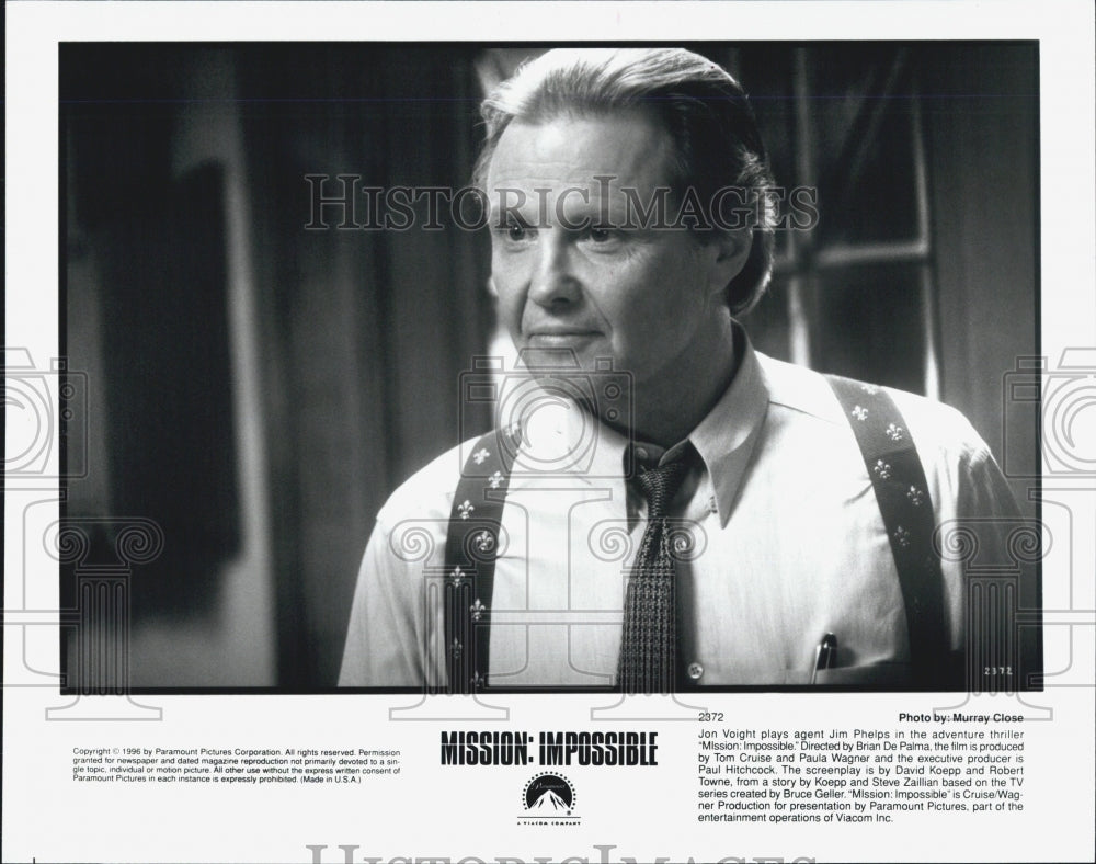 1996 Press Photo Jon Voight in &quot;Mission:Impossible&quot;.- Historic Images